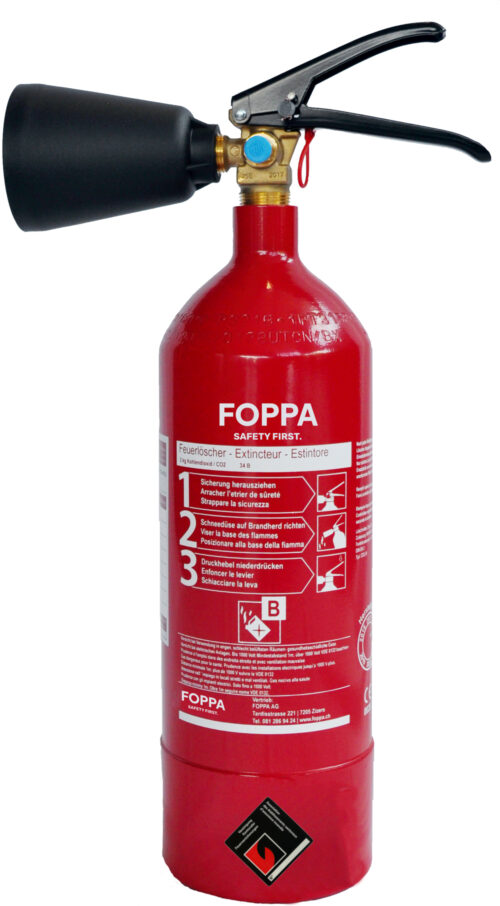 Kohlendioxid-Feuerlöscher FOPPA CO2-2A