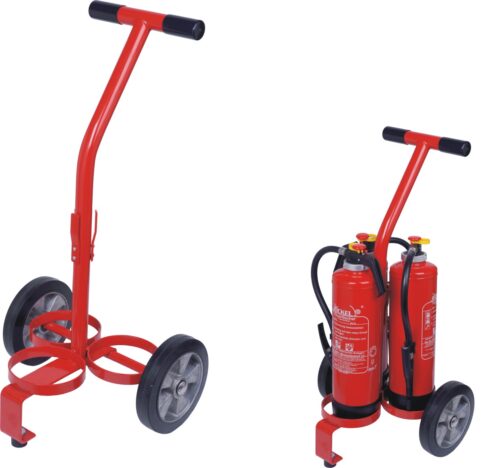 Chariot pour 3 extincteurs 6 l/kg Chariot pour 3 extincteurs 6 l/kg