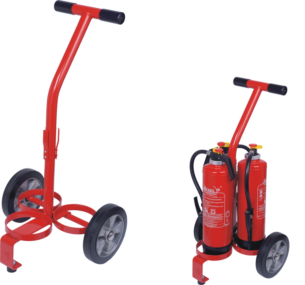Chariot pour 3 extincteurs 6 l/kg