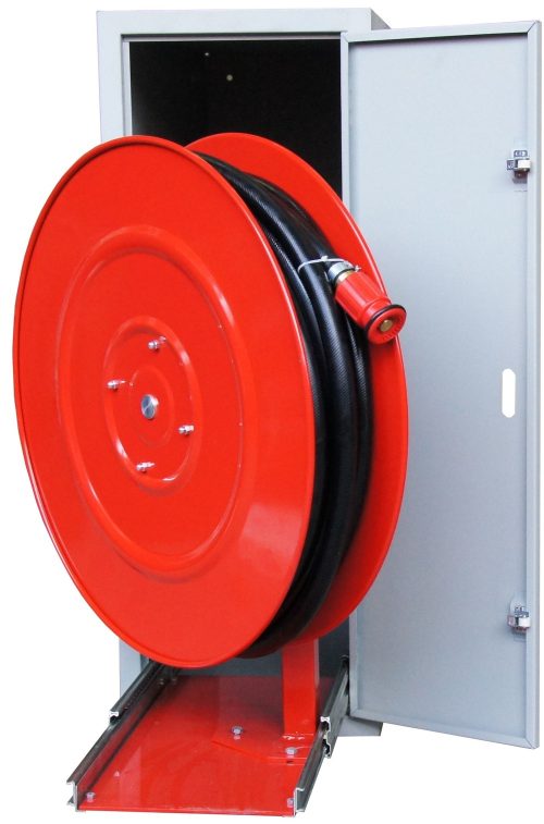 Poste d'incendie VARIO en dérouleur avec tuyau de 20 m, poste d'eau