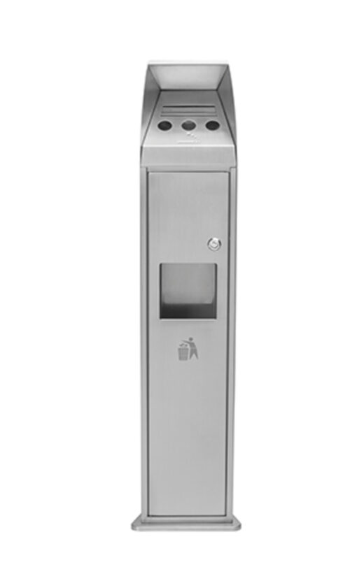 Combinaison cendrier et poubelle