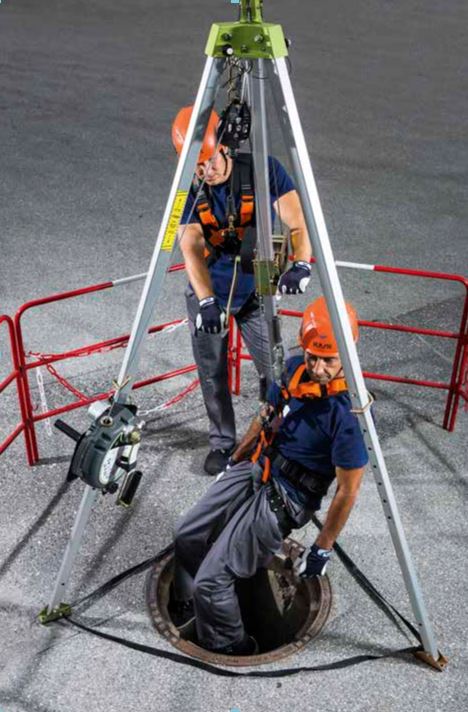 Treuil de travail et de sauvetage avec câble en acier pour KRATOS - 20 m