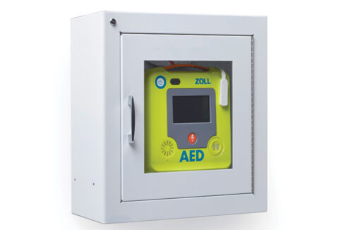 Boîtier mural blanc pour défibrillateur ZOLL AED 3 / AED Plus CPR