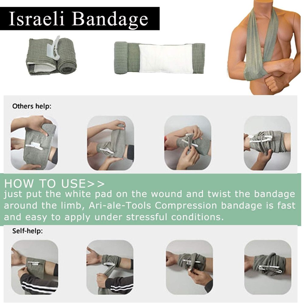 Bandage compressif spécial (Israeli Bandage) - 15 cm