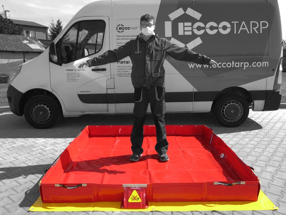 Bac de décontamination pliable FW ECCOTARP