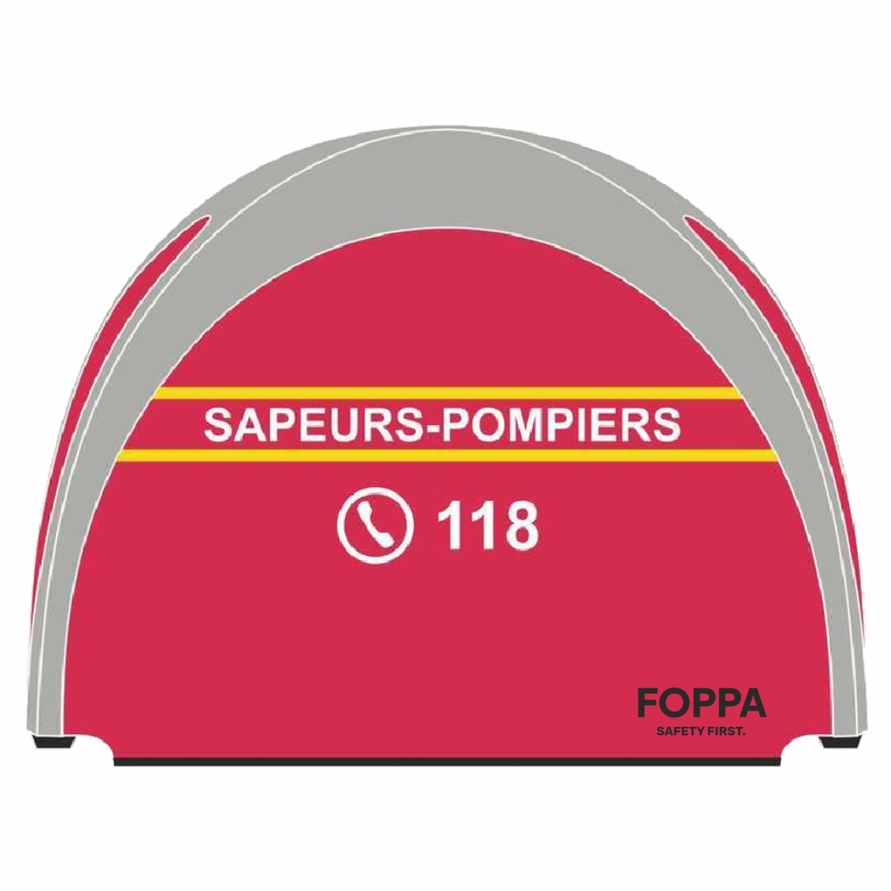 Tente de déploiement rapide GYBE® Humanity Tent Pompiers