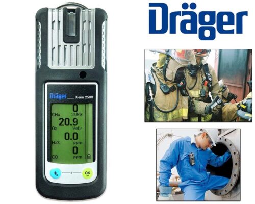 Détecteur de gaz Dräger X-am 2500 EX, O2, CO, H2S avec technologie de recharge