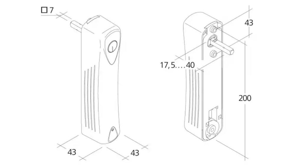 Actionneur de verrouillage de fenêtre BSY+ 24V, 10Nm