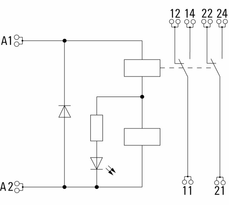 Relais de séparation CR-1 24 V DC - CR-1