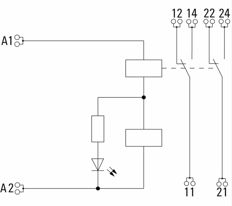 Relais de séparation CR-5 230 V AC - CR-5