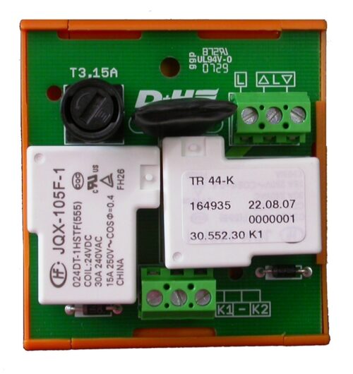 Module de relais de séparation 230V pour actionneurs de ventilation, rail DIN - TR44-K