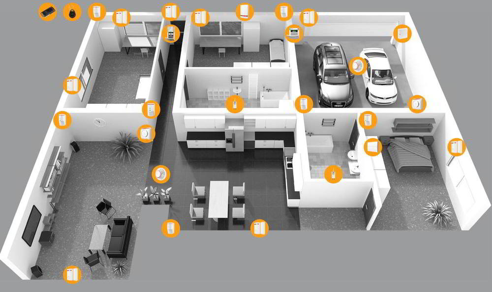 Interface de module BUS pour détecteur filaire