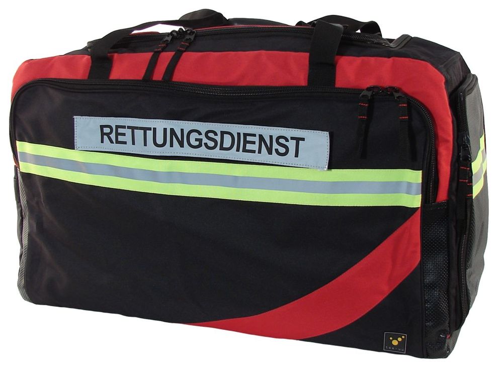 Bande réfléchissante en argent avec inscription "RETTUNGSDIENST" - TEE-UU