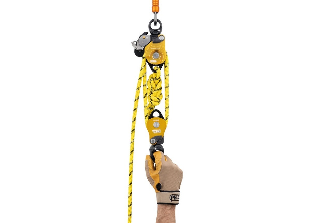 Dispositif de sécurité en hauteur Petzl Release 4:1 longueur d'utilisation 10 m