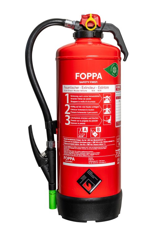 Extincteur portatif à mousse FOPPA LS9C Extincteur portatif à mousse FOPPA LS9C