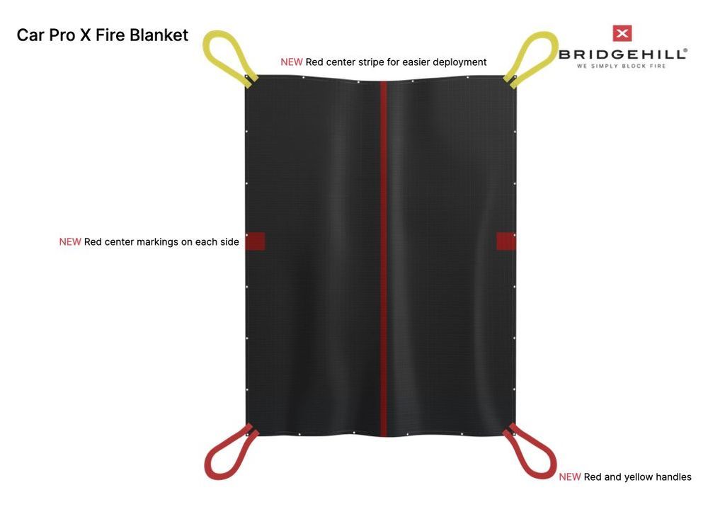 Couverture anti-feu pour voiture BRIDGEHILL Standard - 6 x 8 m