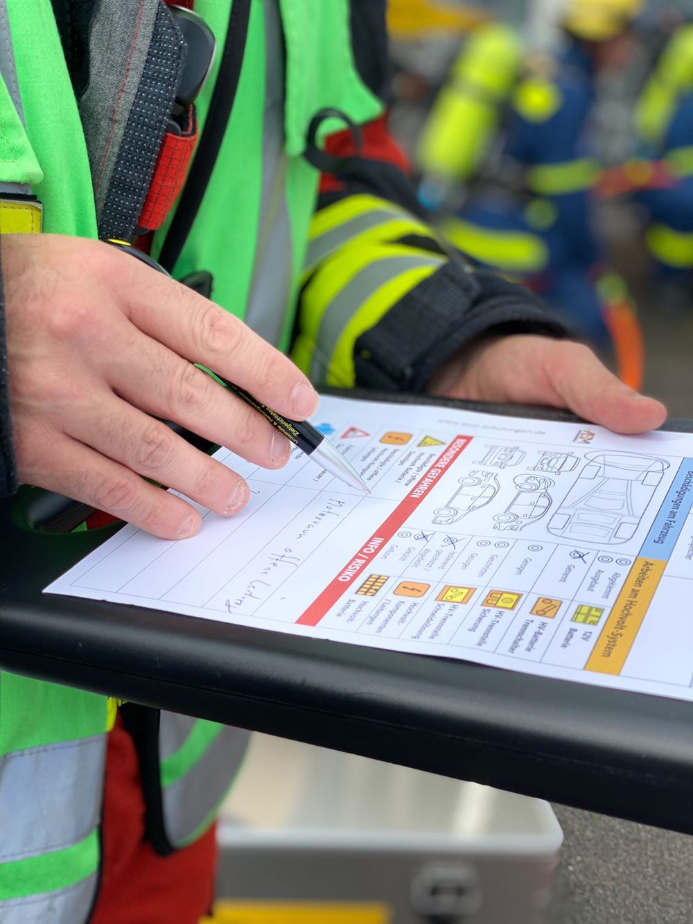 Signalisation du lieu d'intervention - Haute tension